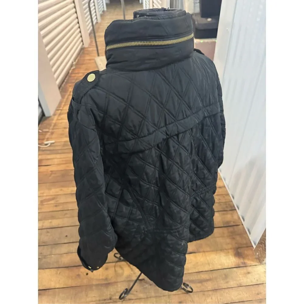 Michael kors mkblack/gold  quilted packable Jacket/coat hooded plus size 1xl